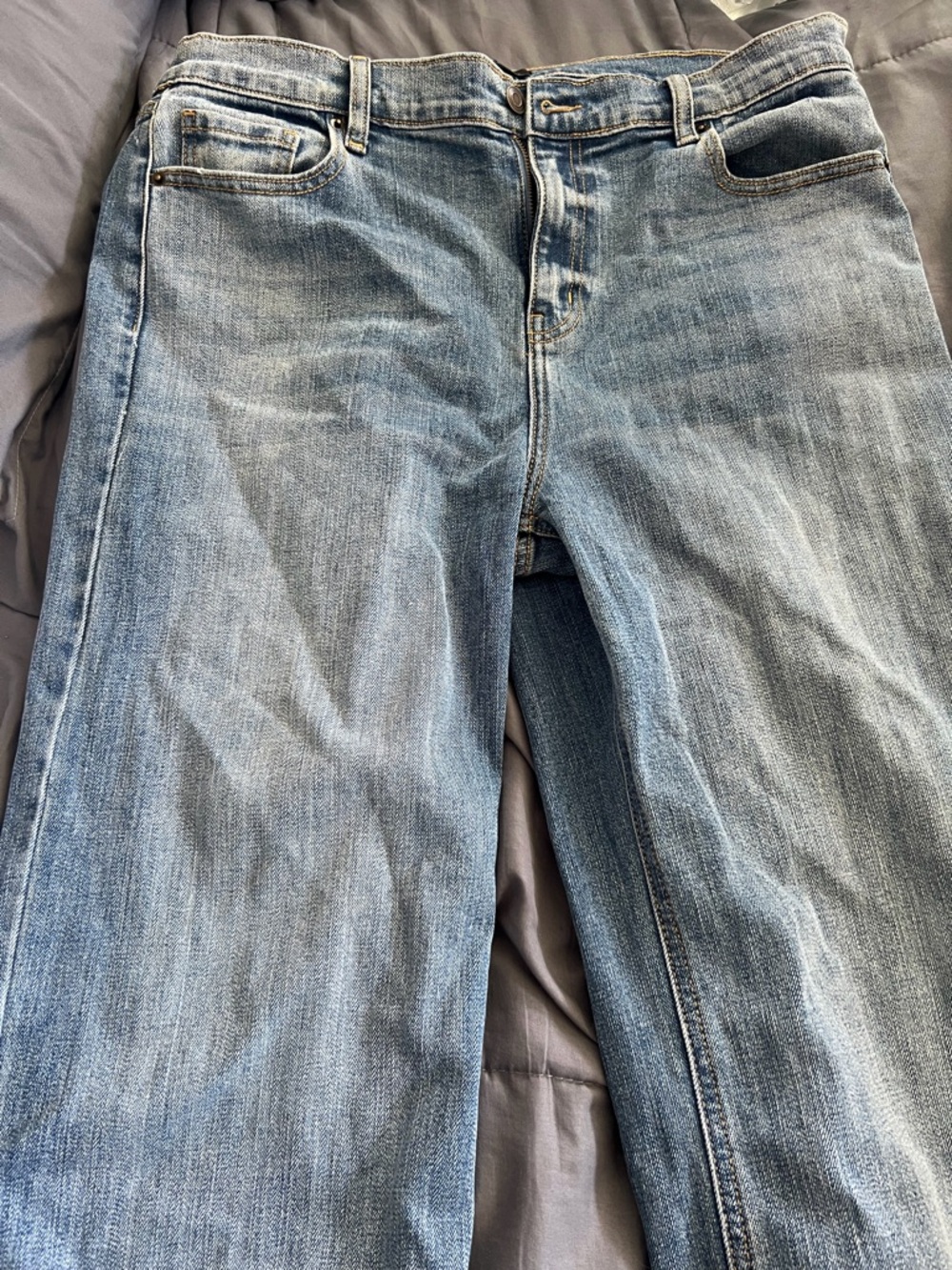 Fashion Nova Light Blue Straight Leg Jeans